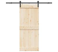 vidaXL Kit di Binari per Porte Scorrevoli 183 cm Acciaio Nero