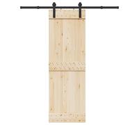 vidaXL Kit di Binari per Porte Scorrevoli 183 cm Acciaio Nero