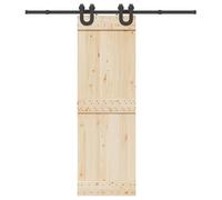 vidaXL Kit di Binari per Porte Scorrevoli 200 cm Acciaio Nero