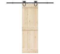 vidaXL Kit di Binari per Porte Scorrevoli 200 cm Acciaio Nero