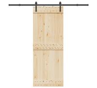 vidaXL Kit di Binari per Porte Scorrevoli 213,5 cm Acciaio Nero