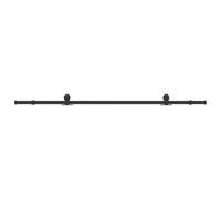 vidaXL Kit di Binari per Porte Scorrevoli 213 cm Acciaio Nero