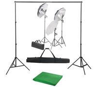 VIDAXL - Kit Studio Fotografico Con Set Luci E Fondale