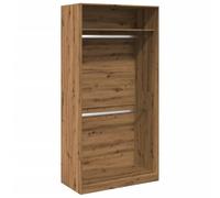 vidaXL Armadio Rovere Artigianale 100x50x200 cm in Legno Multistrato, Armadio con Ruote, armadietto portaoggetti, credenza, Mobile portaoggetti