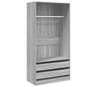 vidaXL Armadio Grigio Sonoma 100x50x200 cm in legno multistrato