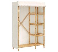 vidaXL Armadio 110x45x170 cm in bambù, Armadio in bambù, armadietto portaoggetti, credenza, Mobile portaoggetti, Guardaroba