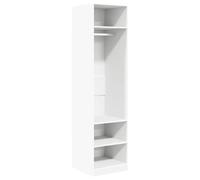 AX Guardaroba Parete Armadio Asta Appendiabiti Scomparti 50x50x200cm Casa 800234