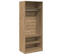 vidaXL Armadio Rovere Artigianale 80x50x200 cm in Legno Multistrato, mobile portaoggetti, guardaroba, mobile per camera da letto