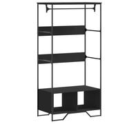 vidaXL Armadio Nero 90x50x180 cm in Truciolato