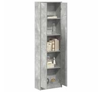 vidaXL Armadio Grigio Cemento 55x25x189 cm in Legno Ingegnerizzato