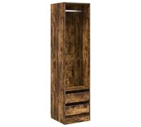 vidaXL Kledingkast met lades 50x50x200 cm bewerkt hout gerookt eiken