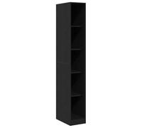 vidaXL Guardaroba Rovere Nero 30 x 50 x 200 cm Legno Multistrato, Armadio Moderno Minimalista, Soluzione salvaspazio, Organizer per Vestiti, Design in Legno ingegnerizzato