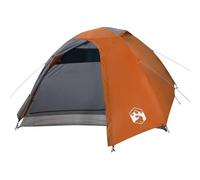vidaXL Tenda da Campeggio a Cupola 4 Persone Grigio e Arancione