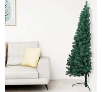 vidaXL Künstlicher Halber Weihnachtsbaum mit Ständer Grün 150 cm PVC
