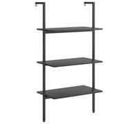vidaXL Scaffale Pendente a 3 Livelli Nero 64x35x120,5 cm