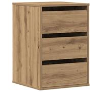 vidaXL Cassettiera Angolare Rovere Artigianale 40x41x58cm Multistrato, Mobile con cassetti, armadietto con cassetti, portaoggetti con cassetti