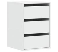 vidaXL Cassettiera Bianca 40x41x58 cm in Legno Multistrato, Mobile con cassetti, armadietto con cassetti, portaoggetti con cassetti