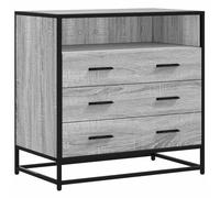 vidaXL Cassettiera Grigio Sonoma 70x41x70 cm in legno multistrato