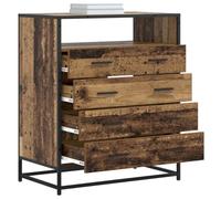 vidaXL Ladenkast 4-Lade Oud hout 70 x 41 x 83,5 cm Bewerkt hout