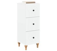 vidaXL Ladenkast Wit 33 x 34,5 x 90 cm Bewerkt hout