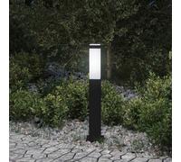 vidaXL Lampada a paletto 50 cm Nera IP44