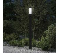 vidaXL Lampada a paletto con sensore 110 cm Nera IP44