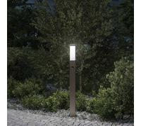 vidaXL Lampada a paletto con sensore 80 cm Acciaio Inox IP44