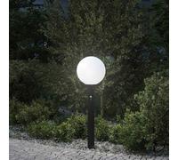 vidaXL Lampada a paletto con sensore 80 cm Nera IP44