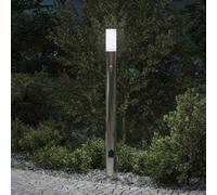 vidaXL Lampada a paletto con sensore e presa 110 cm Acciaio Inox IP44