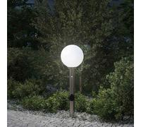vidaXL Lampada a paletto con sensore e presa 80 cm Acciaio Inox IP44