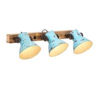 vidaXL Lampada a Parete 25 W Blu Anticato 65x25 cm E27