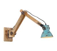 vidaXL Lampada a Parete 25 W Blu Anticato 96x15x20 cm E27