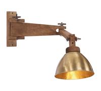 vidaXL Lampada a Parete 25 W Ottone Anticato E27