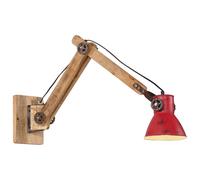 vidaXL Lampada a Parete 25 W Rosso Anticato 96x15x20 cm E27