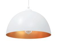 vidaXL Lampada a Sospensione 2 pz Regolabile E27 Bianco Ø 30cm Metallo