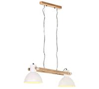 vidaXL Lampada a Sospensione Industriale 25 W Bianca 109 cm E27