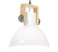 vidaXL Lampada a Sospensione Industriale 25 W Bianca Rotonda 30 cm E27