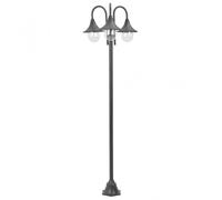 VidaXL Lampada da Giardino 3xE27 220cm Bronzo