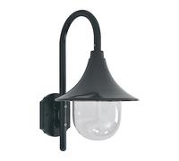 vidaXL Lampada da Parete da Giardino E27 Alluminio Verde Scuro Luce da Esterno