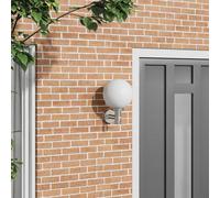 vidaXL Lampada da Parete Esterna Argento 28 x 25 x 38 cm