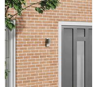 vidaXL Lampada da Parete Esterna Argento 6,5 x 10,5 x 16 cm