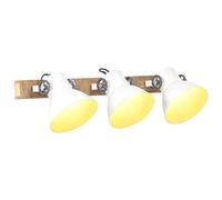 vidaXL Lampada da Parete in Stile Industriale Bianca 65x25 cm E27