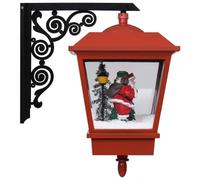 vidaXL Lampada da Parete Natalizia LED e Babbo Natale Rossa 40x27x45 cm