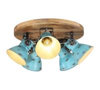 vidaXL Lampada da Soffitto 25 W Blu Anticato 50x50x25 cm E27