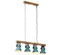 vidaXL Lampada da Soffitto 25 W Blu Anticato 90x24x111 cm E27