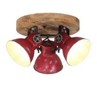 vidaXL Lampada da Soffitto 25 W Rosso Anticato 35x35x25 cm E27