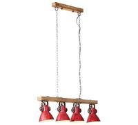 vidaXL Lampada da Soffitto 25 W Rosso Anticato 90x24x111 cm E27