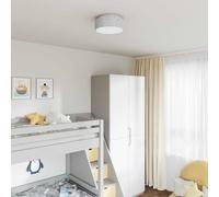 vidaXL Lampada da soffitto Grigio 30 x 13.5 cm Tessuto