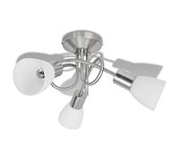 vidaXL Lampada da Soffitto Vetro 3 Lampadine E14 Plafoniera Sospesa Lampadario