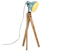 vidaXL Lampada da Terra 25 W Blu Anticato 45x45x120 cm E27